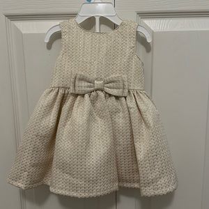Cream and Gold 6 Months Dress